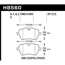 Load image into Gallery viewer, Hawk Performance DTC-60 Brake Pads (HB560G.677)