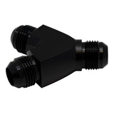 DeatschWerks 10AN Male Flare to 10AN Male Flare to 10AN Male Flare Y Fitting - Anodized Matte Black(6-02-0707-B)