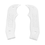 B&M Racing Shifter Accessory; White Magnum Grip Side Plates (81205)