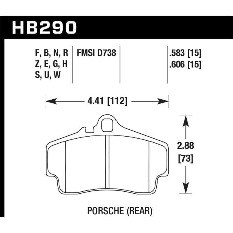 Hawk Performance DTC-70 Brake Pads (HB290U.606)