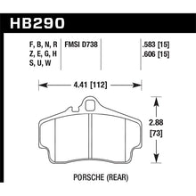 Load image into Gallery viewer, Hawk Performance DTC-70 Brake Pads (HB290U.606)