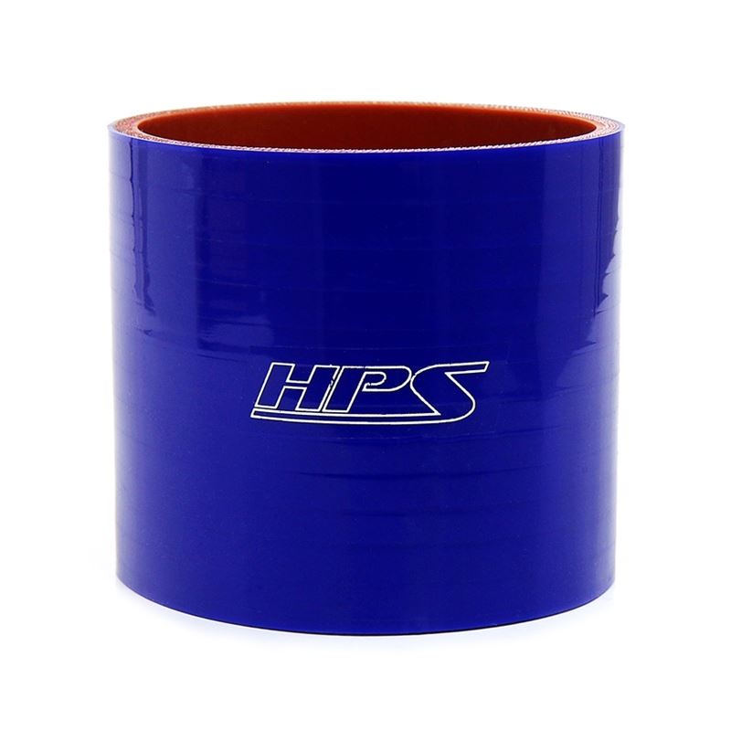 HPS 1 5/8" ID, 3" Long High Temp 4 ply Reinforced Silicone Straight Couple (HTSC-162-BLUE)