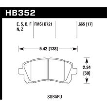 Load image into Gallery viewer, Hawk Performance HPS Brake Pads (HB352F.665)