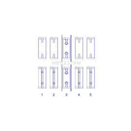 King Engine Bearings Main Bearing Set for 1987-1994 Mitsubishi Precis (MB5237AM)