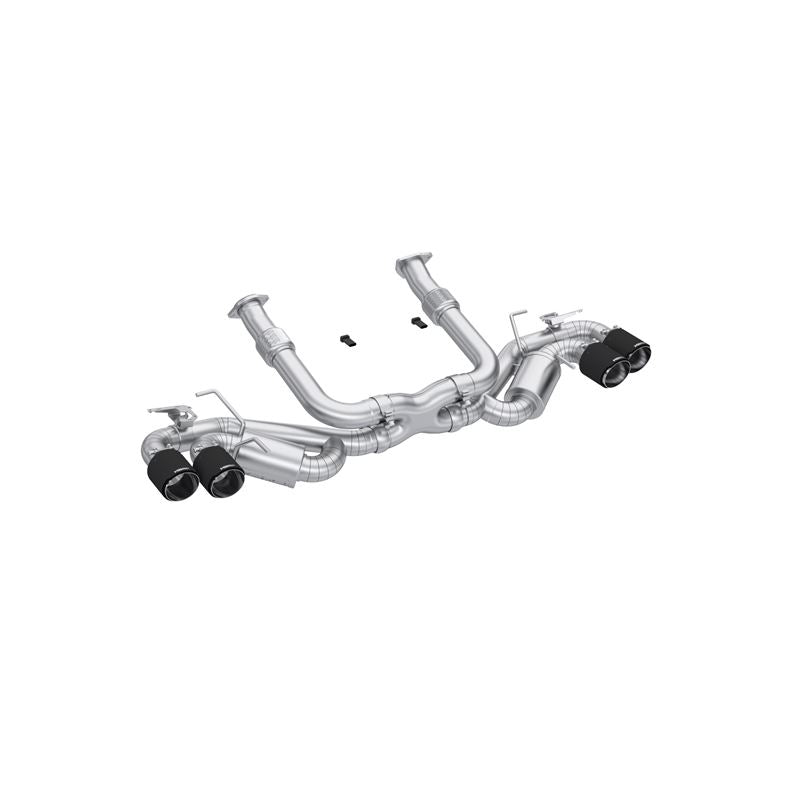 MBRP Exhaust 20-24 Chevrolet Corvette C8 3in Active Cat Back Quad Split Rear Exit Exhaust w/ AFM Sims (S70413CF)