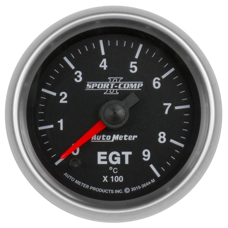 AutoMeter Sport-Comp II Gauge Pyrometer (Egt) 2 1/16in 900c Digital Stepper Motor Sport-Comp II (3644-M)