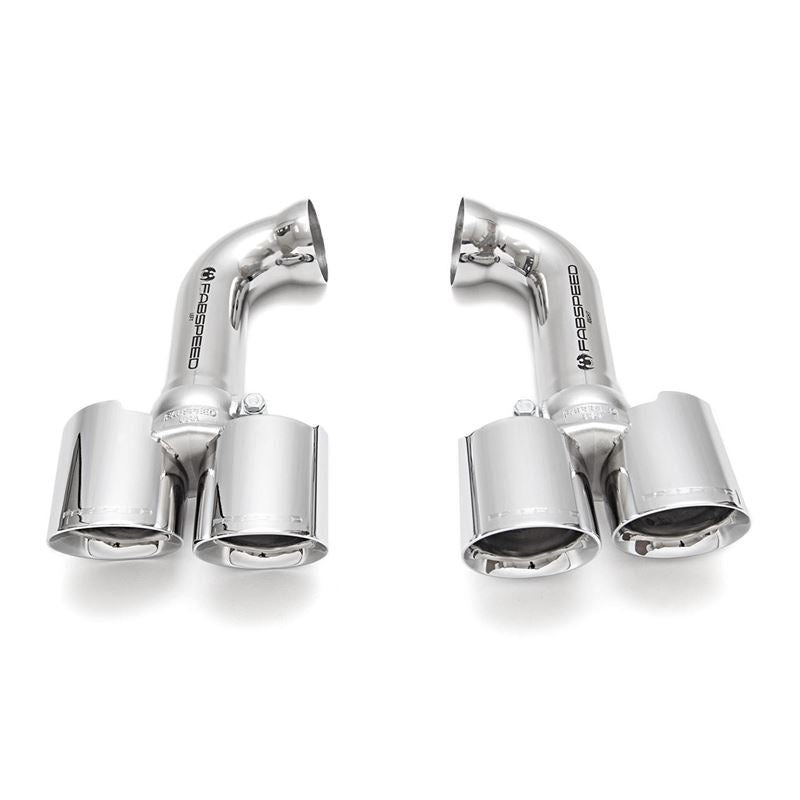 Fabspeed Porsche 958 V6 Deluxe Quad Tips (for PSE) (11-14) (FS.POR.958V6.QDTB)