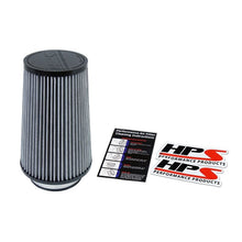 Load image into Gallery viewer, HPS High Flow Performance Air Filter,4" Flange ID,10.75" Length,Washable,Reuseable (HPS-4301)