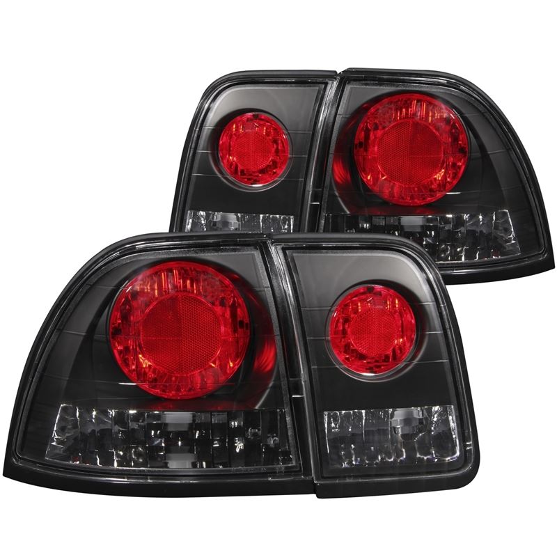 ANZO USA 1996-1997 Honda Accord Taillights Black (221039)