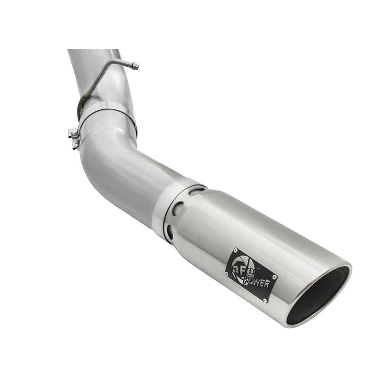 aFe ATLAS 5 IN Aluminized Steel DPF-Back Exhaust System w/Polished Tip (49-04081-P)