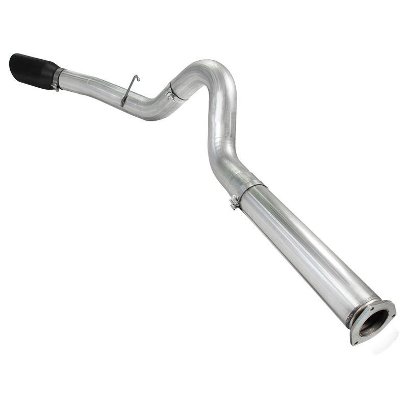 aFe ATLAS 5 IN Aluminized Steel DPF-Back Exhaust System w/Black Tip (49-03055-B)