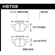 Load image into Gallery viewer, Hawk Performance HPS Brake Pads (HB708F.738)