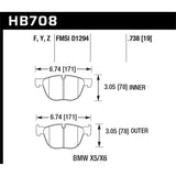 Hawk Performance HPS Brake Pads (HB708F.738)