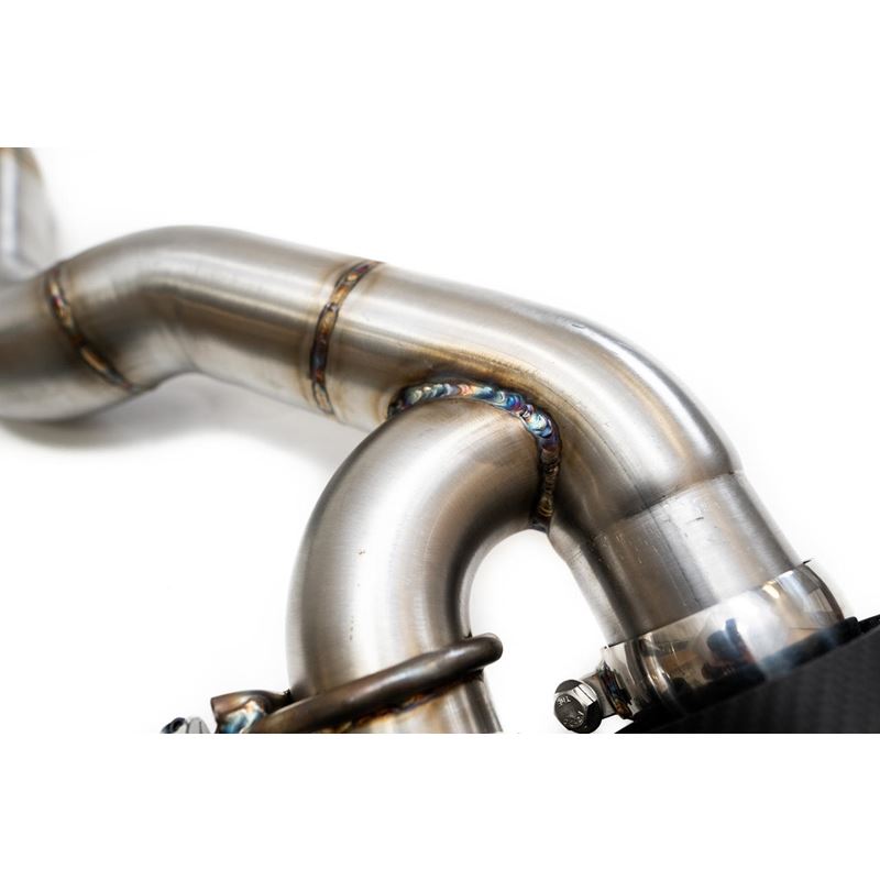 Fabspeed BMW M5 F90 Muffler Bypass Pipes with Quad Style Tips (FS.BMW.F90.MBC)