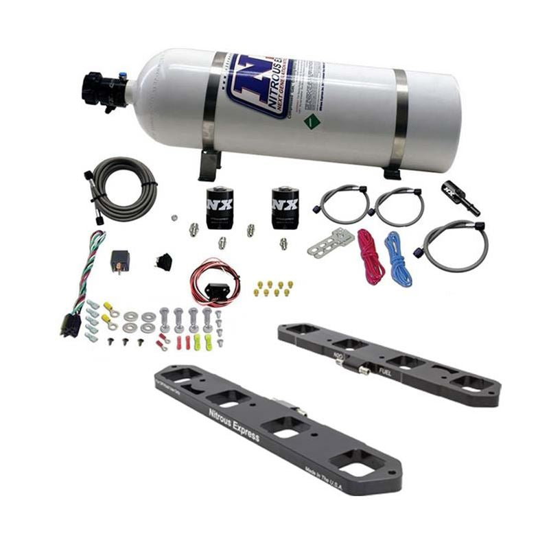 Nitrous Express Dodge Hemi 5.7L/6.1L/6.4L Direct Port Plate System w/15lb Bottle (20958-15)