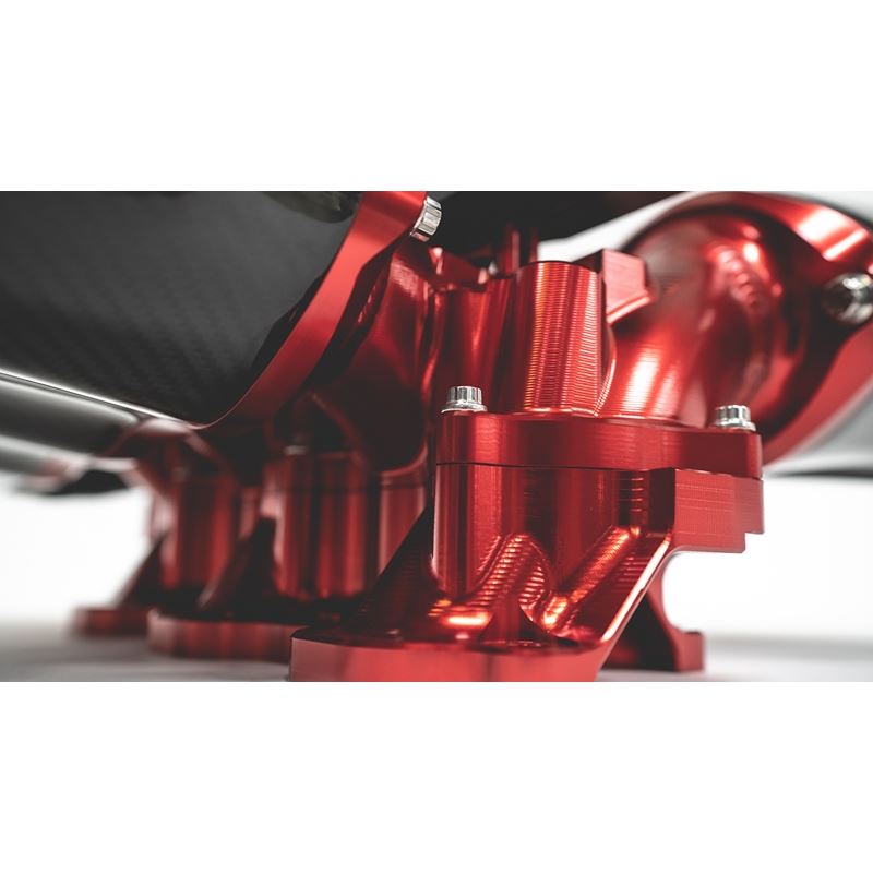 ALPHA Performance 18 Injector R35 GT-R Carbon Fiber Intake Manifold - Red (ALP.07.08.0101-84)