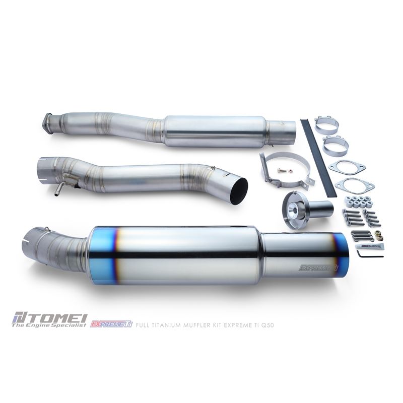 Tomei Full Titanium Muffler Kit Expreme Ti for 2016-2021 Infiniti Q50(TB6090-NS21A)