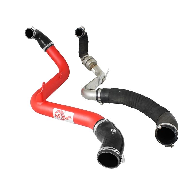 aFe BladeRunner 2-1/2 IN Aluminum Hot Charge Pipe Red (46-20188-R)