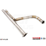 GTHAUS American Roar Section 1 (Front-Pipe) 76mm piping with Velocity Chamber; Titanium (DD0614001)