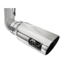 Load image into Gallery viewer, aFe Large Bore-HD 4 IN 409 Stainless Steel DPF-Back Exhaust System w/Polished Tip (49-43065-P)