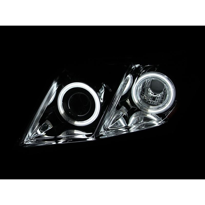 ANZO USA 2007-2009 Toyota Camry Projector Headlights w/ Halo Black (121181)