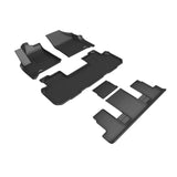 3D Maxpider KAGU Floor Mat, BLACK, 1ST ROW/2ND ROW/3RD ROW (L1BC04001509)