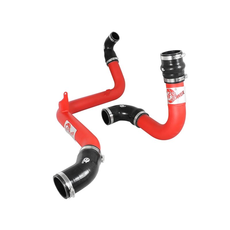 aFe BladeRunner 2-1/2 IN Aluminum Hot and Cold Charge Pipe Kit Red (46-20184-R)