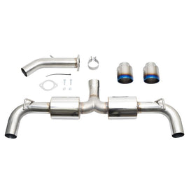 Injen 19-22 Hyundai Veloster N L4 2.0L Turbo Performance SS Axle Back Exhaust System - Burnt Ti Tips (SES1343ABTT)