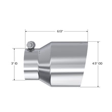 Load image into Gallery viewer, MBRP Exhaust 3in. Inlet Exhaust Tip. T304 Stainless Steel (T5180)