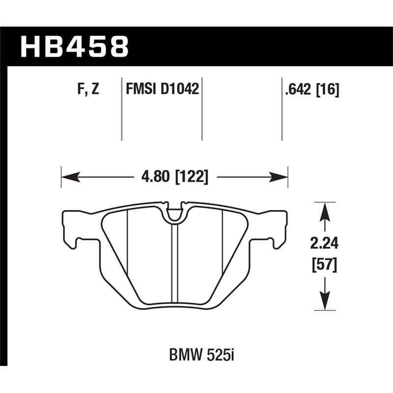 Hawk Performance HPS Brake Pads (HB458F.642)