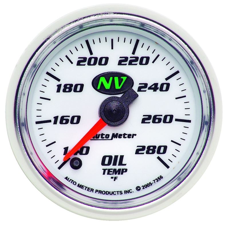 AutoMeter NV 2-1/16in 140-280 Deg F Digital Stepper Motor Oil Temp Gauge (7356)