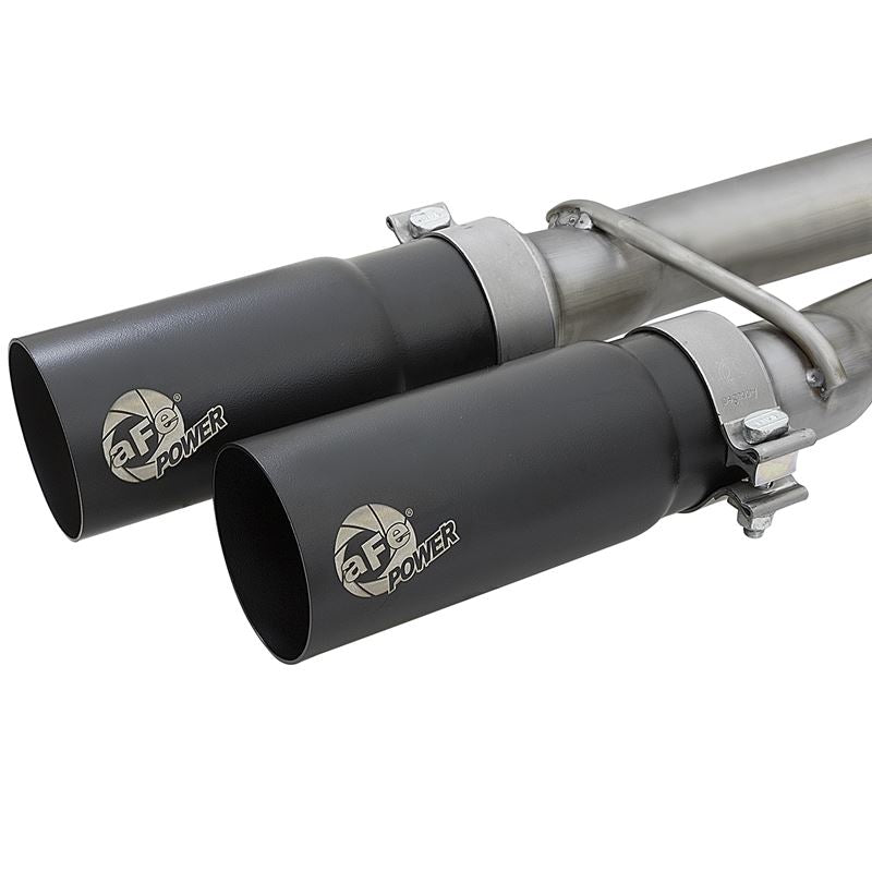 aFe Rebel Series 3 IN 409 Stainless Steel Cat-Back Exhaust System w/Black Tips (49-46124-B)