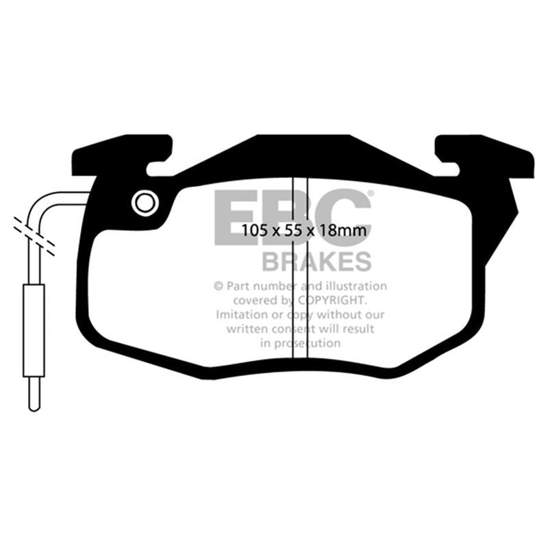 EBC Greenstuff 2000 Series Sport Brake Pads (DP2545)