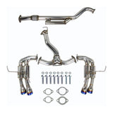 Invidia Gemini Single Layer Quad Titanium Tip Cat-Back Exhaust for 2022+ Subaru WRX (HS22WRXGM4ST)