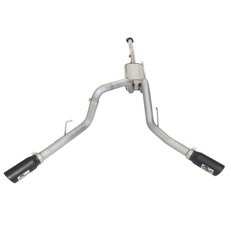 aFe MACH Force-Xp 3 IN 409 Stainless Steel Cat-Back Exhaust System w/Black Tip (49-43070-B)