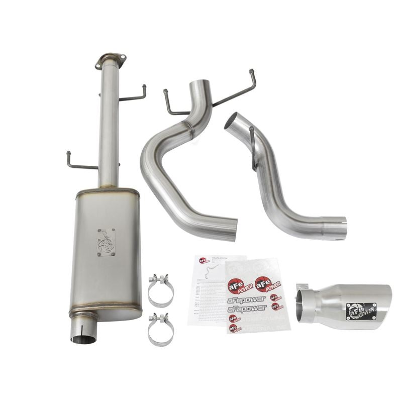 aFe MACH Force-Xp 3 IN 409 Stainless Steel Cat-Back Exhaust System w/Polished Tip (49-46003-1P)