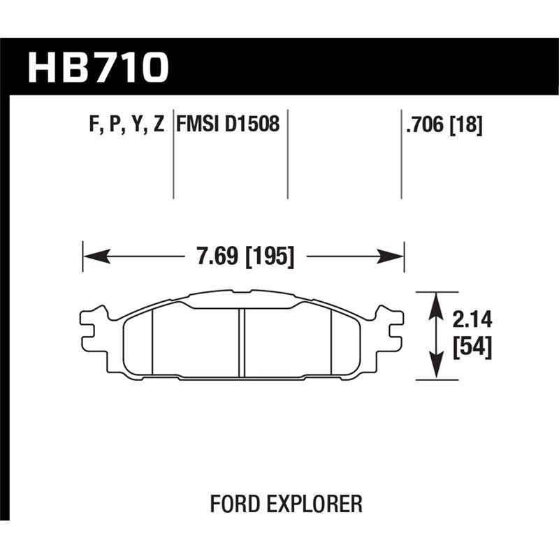 Hawk Performance LTS Brake Pads (HB710Y.706)