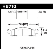 Load image into Gallery viewer, Hawk Performance LTS Brake Pads (HB710Y.706)