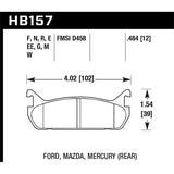 Hawk Performance Black Brake Pads (HB157M.484)