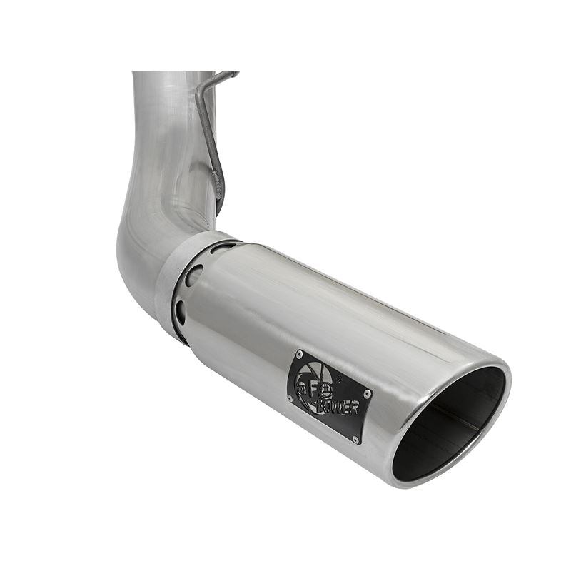 aFe ATLAS 5 IN Aluminized Steel DPF-Back Exhaust System w/Polished Tip (49-03090-P)