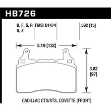 Load image into Gallery viewer, Hawk Performance DTC-60 Brake Pads (HB726G.582)