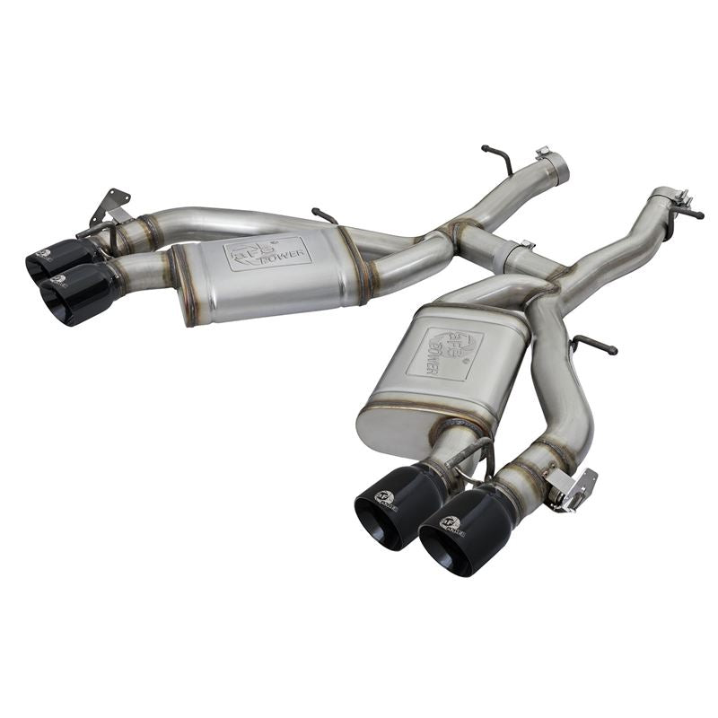 aFe MACH Force-Xp 3 IN 304 Stainless Steel Axle-Back Exhaust System w/Black Tip (49-34068-B)