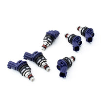 Load image into Gallery viewer, Deatschwerks Set of 6 370cc Side Feed Injectors (01J-00-0370-6)