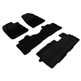 3D Maxpider KAGU Floor Mat, BLACK, 1ST ROW/2ND ROW/3RD ROW (L1HD05801509)