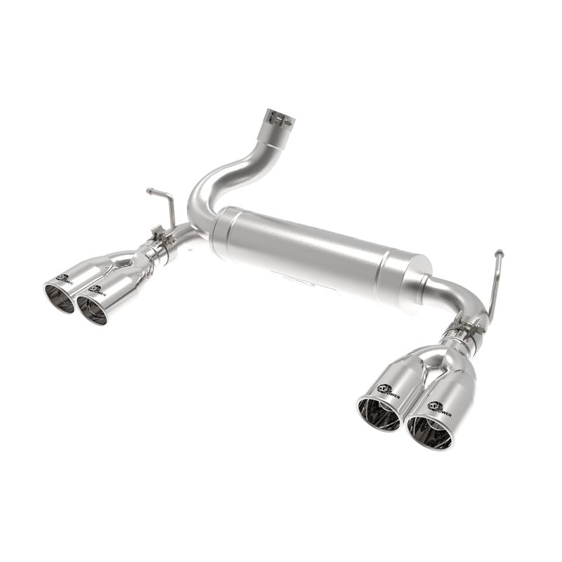 aFe Rebel Series 2-1/2 IN 409 Stainless Steel Axle-Back Exhaust System Polished (49-48086-P)