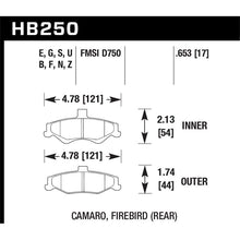 Load image into Gallery viewer, Hawk Performance HP Plus Brake Pads (HB250N.653)