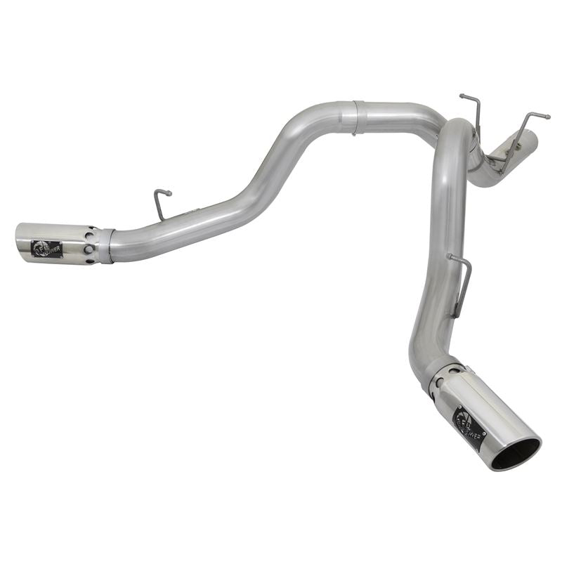 aFe ATLAS 4 IN Aluminized Steel DPF-Back Exhaust System w/ Polished Tip (49-04086-P)