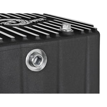 Load image into Gallery viewer, aFe Pro Series Engine Oil Pan Black w/ Machined Fins (46-70332)