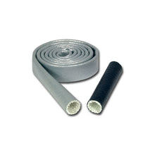 Load image into Gallery viewer, Thermo Tec Heat Sleeve 1/2 Inch x 50 Foot Braided Fiberglass 500-2200 Degree F Silver (18051-50)