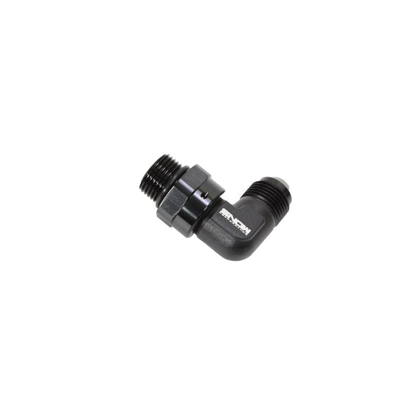 Snow Performance -8 ORB to -8AN 90 Degree Swivel Fitting (Black) (SNF-60889)